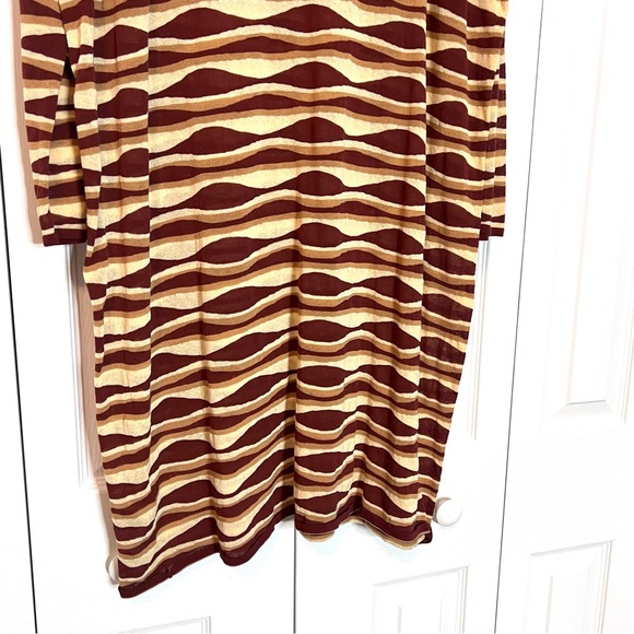 ZARA PRINTED KNIT TUNIC DRESS SPECIAL EDITION BRICK size Large NWT - Picture 9 of 15